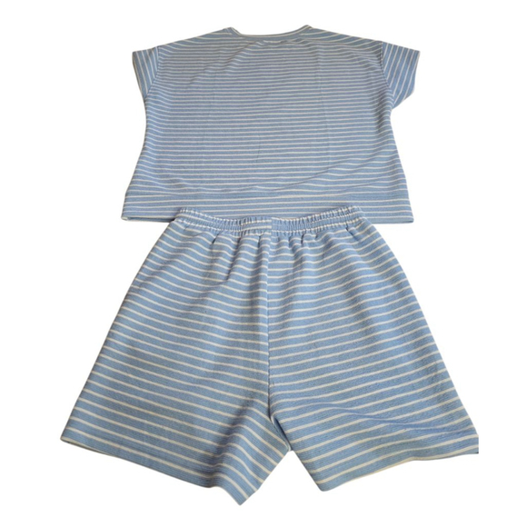 Women's pajama set shorts, short sleeve pockets size Medium - Picture 2 of 9